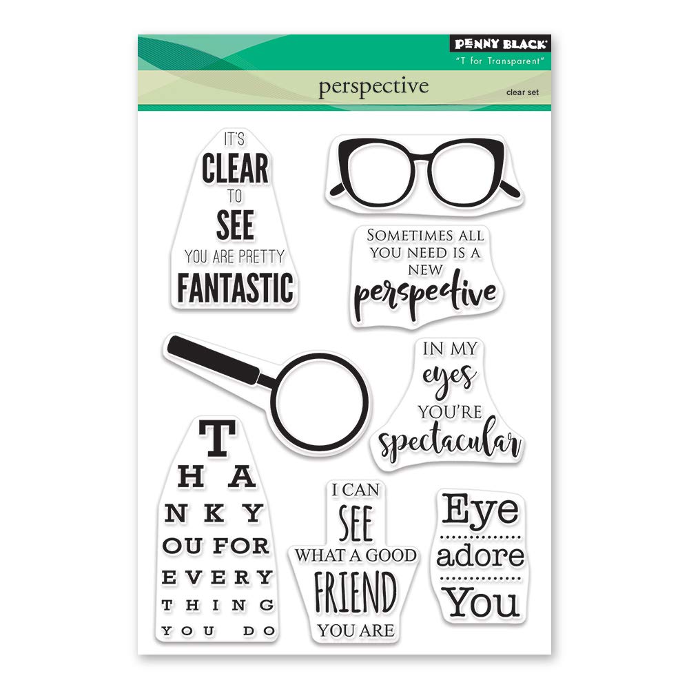 Penny Black Black Penny Clear Stamps-Perspective