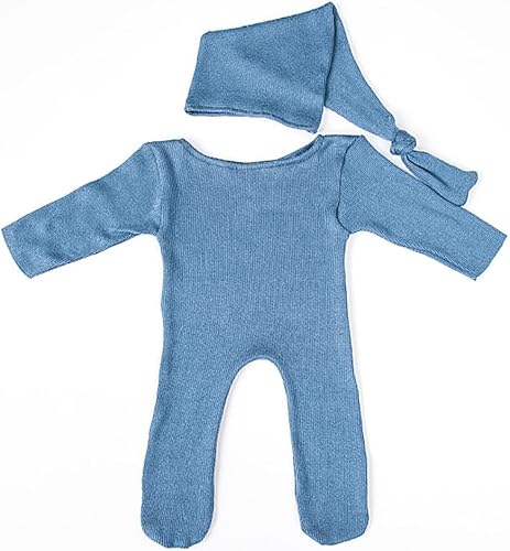 Miniatura 4 de Accesorios de fotografía para recién nacidos, trajes de bebé niños y niñas, sombrero de cola larga y disfraz para sesión de fotos