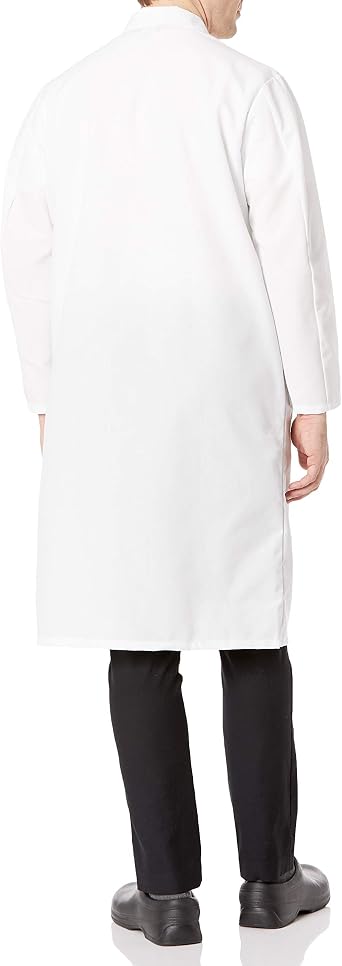 Red Kap Men's Snap Front Spun Polyester Butcher Coat