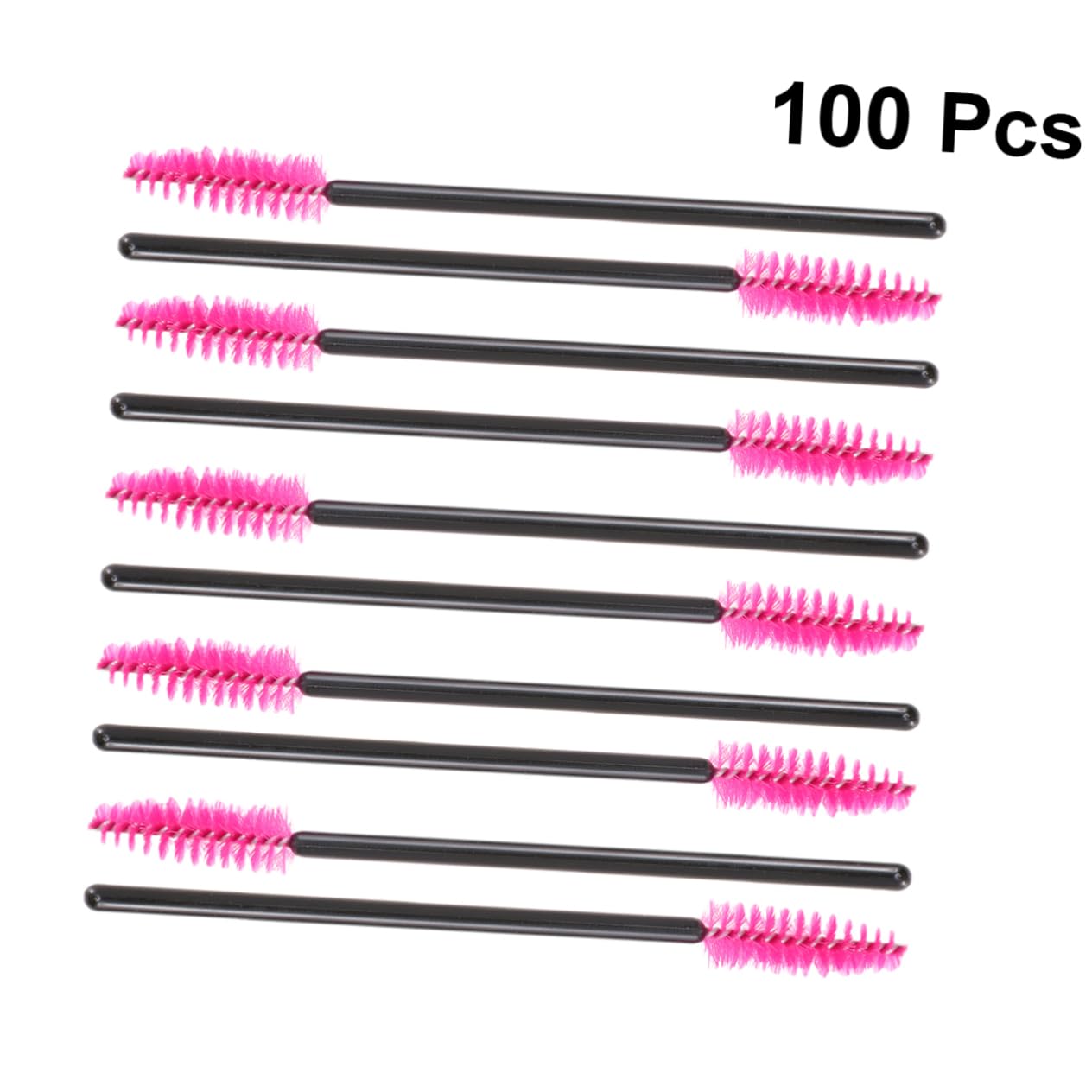 MERRYHAPY 100pcs Lash Brush Eyelash Disposable Mascara Brush Fine Nylon Bristles Even Application Ideal for Beauty Salons