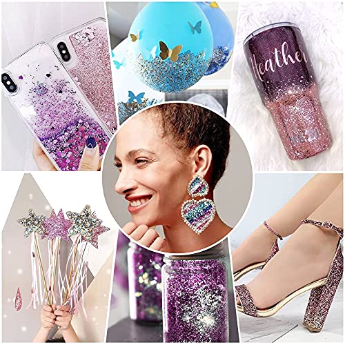 Skymore 12 Stück Nagel Glitzer, Make-Up Glitzer für Gesicht Nägel Augen Haare Körper, Glitzerpuder Nagel Dekoration… – Bild 7