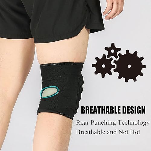 Miniatura 4 de KRTOYUST® Rodilleras de voleibol, coderas, protección y comodidad excepcionales, adultos y jóvenes (rodilleras, grande)