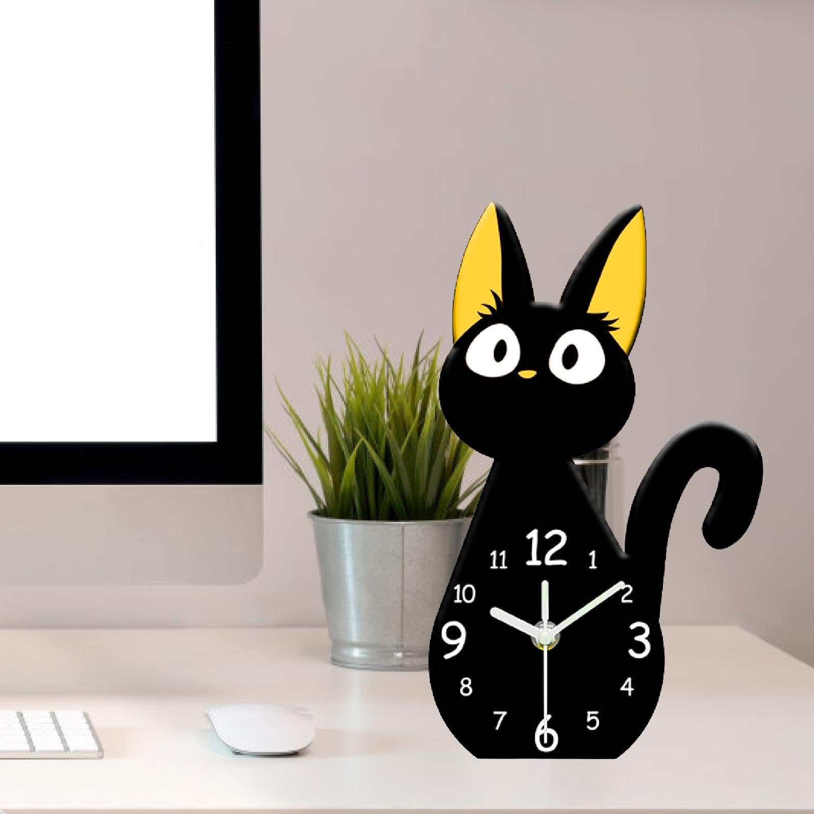 Amazon.co.jp: LDDIFHWW 置き時計 猫 壁掛け時計 おしゃれな飾り 動物
