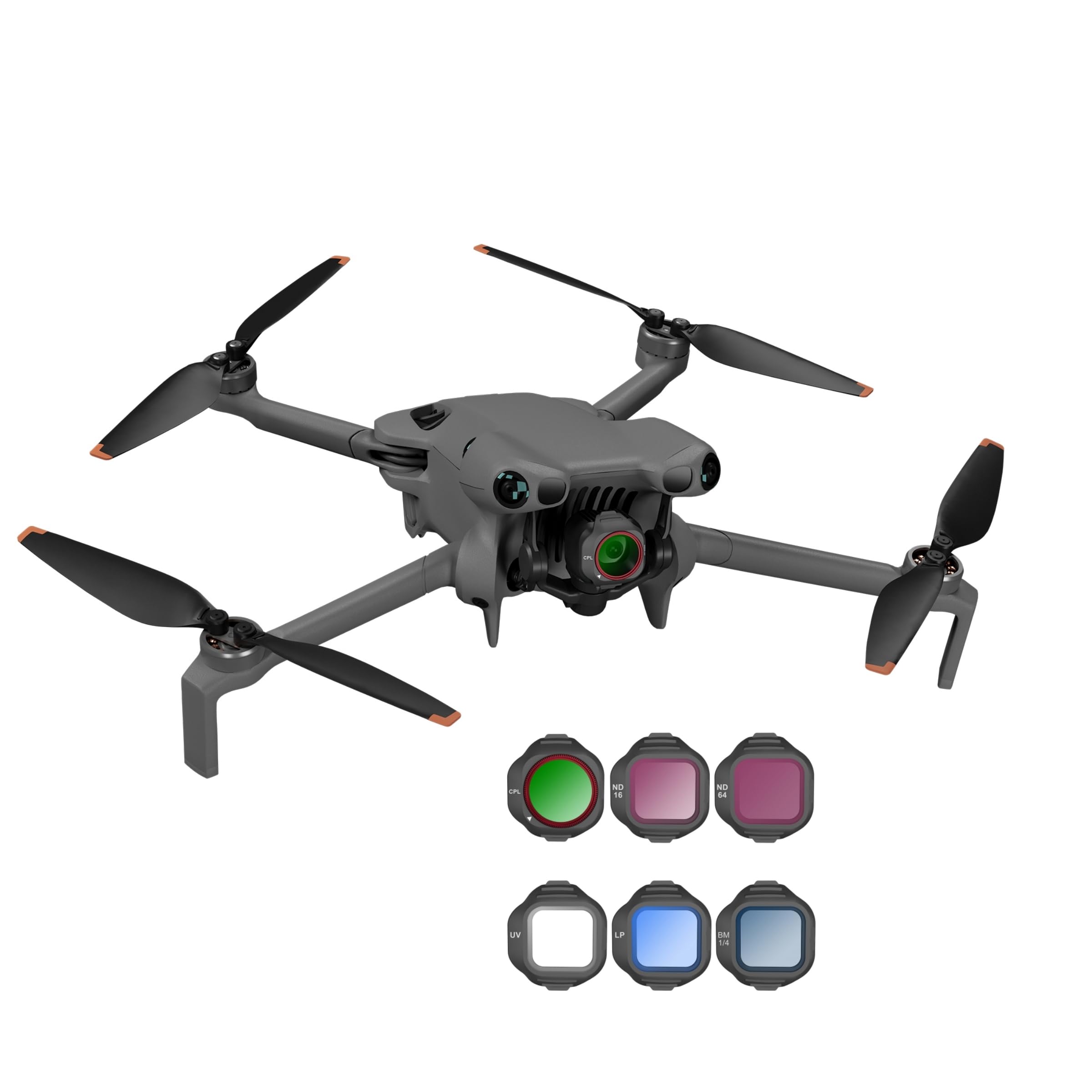 Filtr obiektywu do DJI Mini 5 Pro Zestaw filtrów UV/CPL/LP/ND, filtr polaryzacyjny obiektywu HD szkło optyczne wodoodporne filtry wielowarstwowe akcesoria do obiektywu aparatu drona (CPL ND16 ND64 UV
