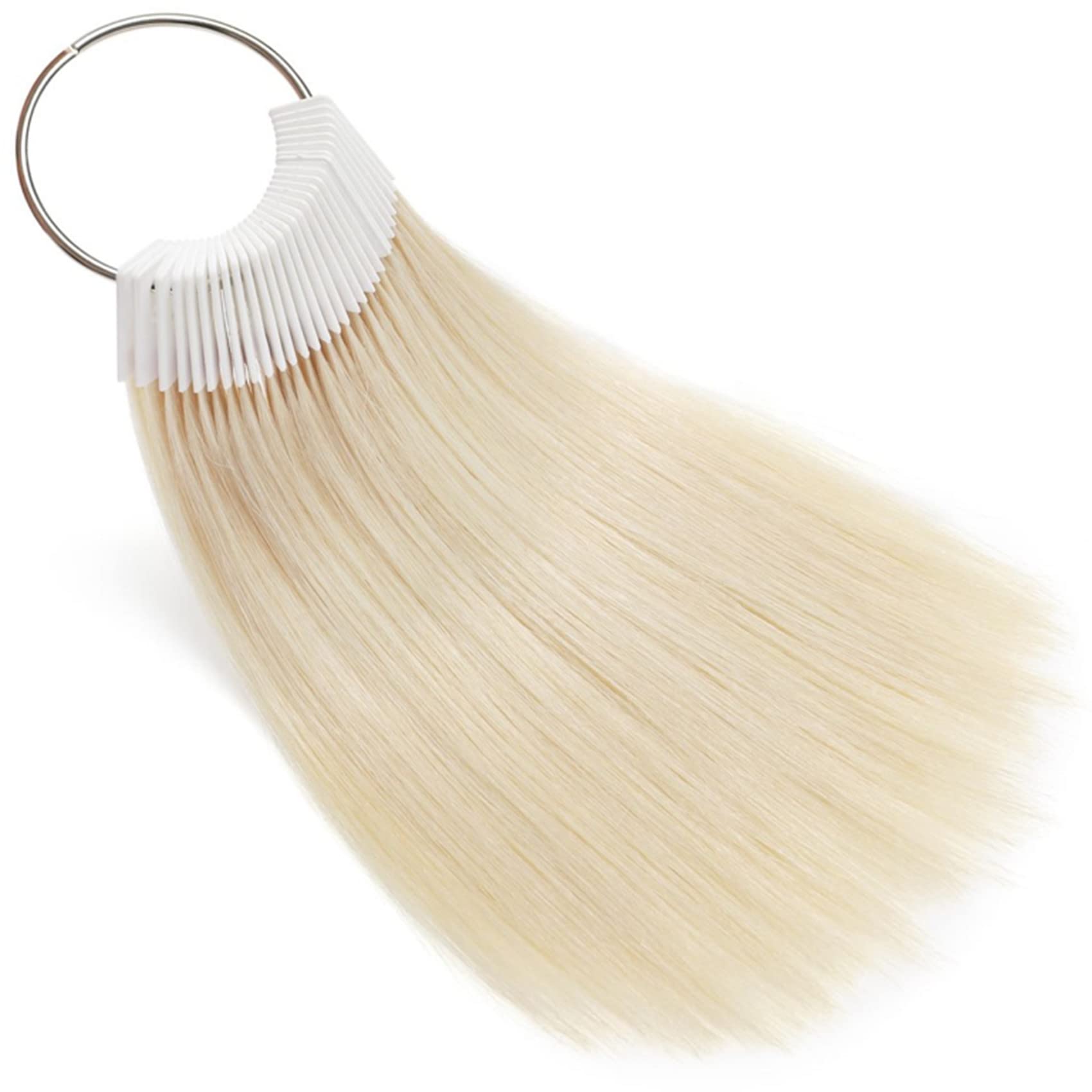 REDMENCO Hair Swatches, 100% Real Natural Virgin Human Hair, for Testing Color Sample, Lightest Blonde 30 Pieces 8 Inch