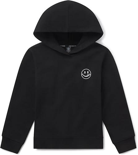 Joe Boxer French Terry Boys Hoodies Size 8, Kids Black Hoodie, Boys Sweatshirt L