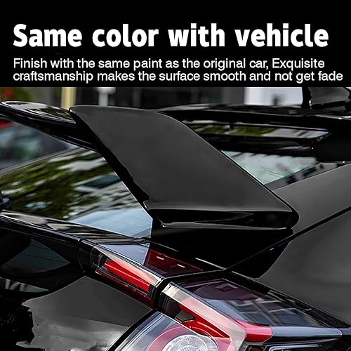 Miniatura 3 de Archaic Alerón para Honda Civic Hatchback FK7 Type-R Style JDM ABS pintado negro tapa trasera del maletero alerón negro brillante