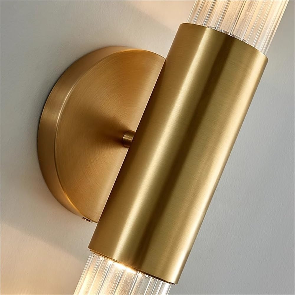 Nordic Long Tube Kinkiet, Nowoczesny Prosty Szklany Kinkiet Ścienny Oświetlenie Górne i Dolne Lampy Ścienna do Sypialni, Salonu, Korytarza
