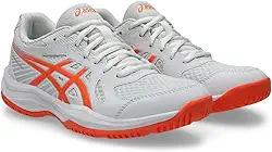 TÊNIS ASICS UPCOURT 6 (ALLCOURT) PARA TODAS AS QUADRAS FEMININO BRANCO E LARANJA VIVID