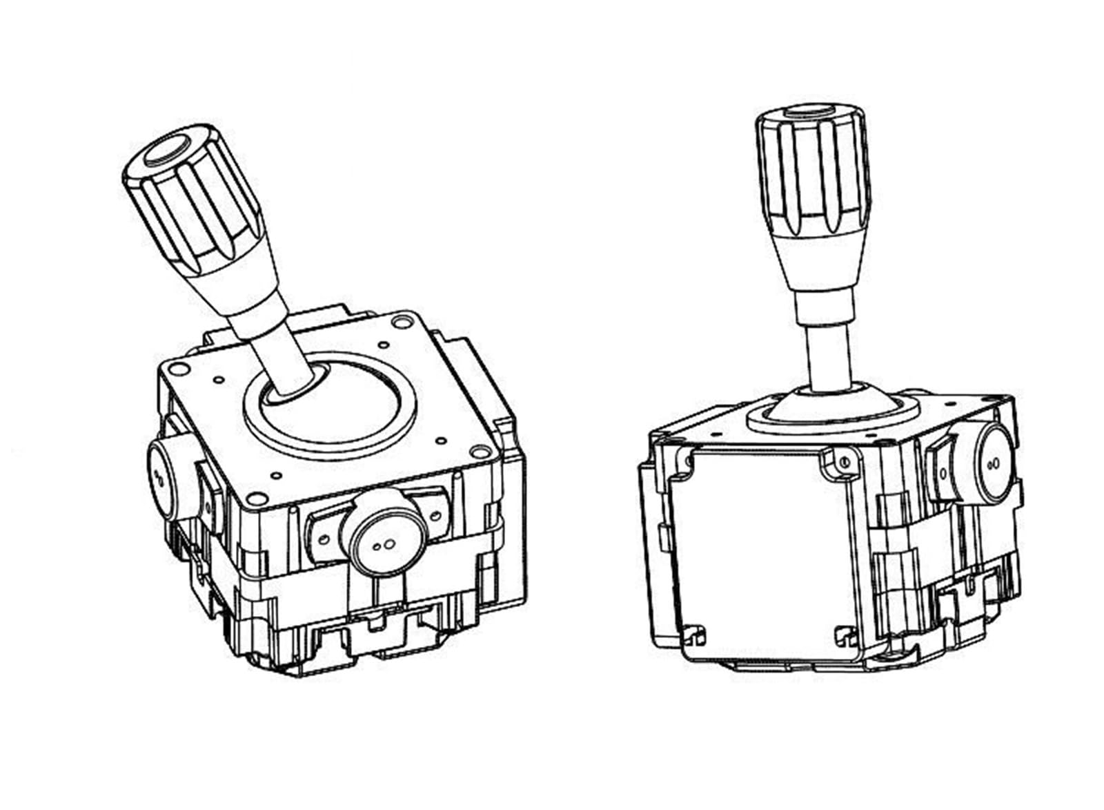 Manette Joystick, Levier De Commande Sans Pilote B D'amortissement SMC80, Tête Marine, Poignée Industrielle,pour le générateur d'images(DC 5V Output RS232)