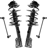 Vista 43 de Detroit Axle - Kit de puntales delanteros para Volvo C30 C70 S40 V50, 2 puntales muelle helicoidal 2 estabilizador, barra estabilizadora, enlaces