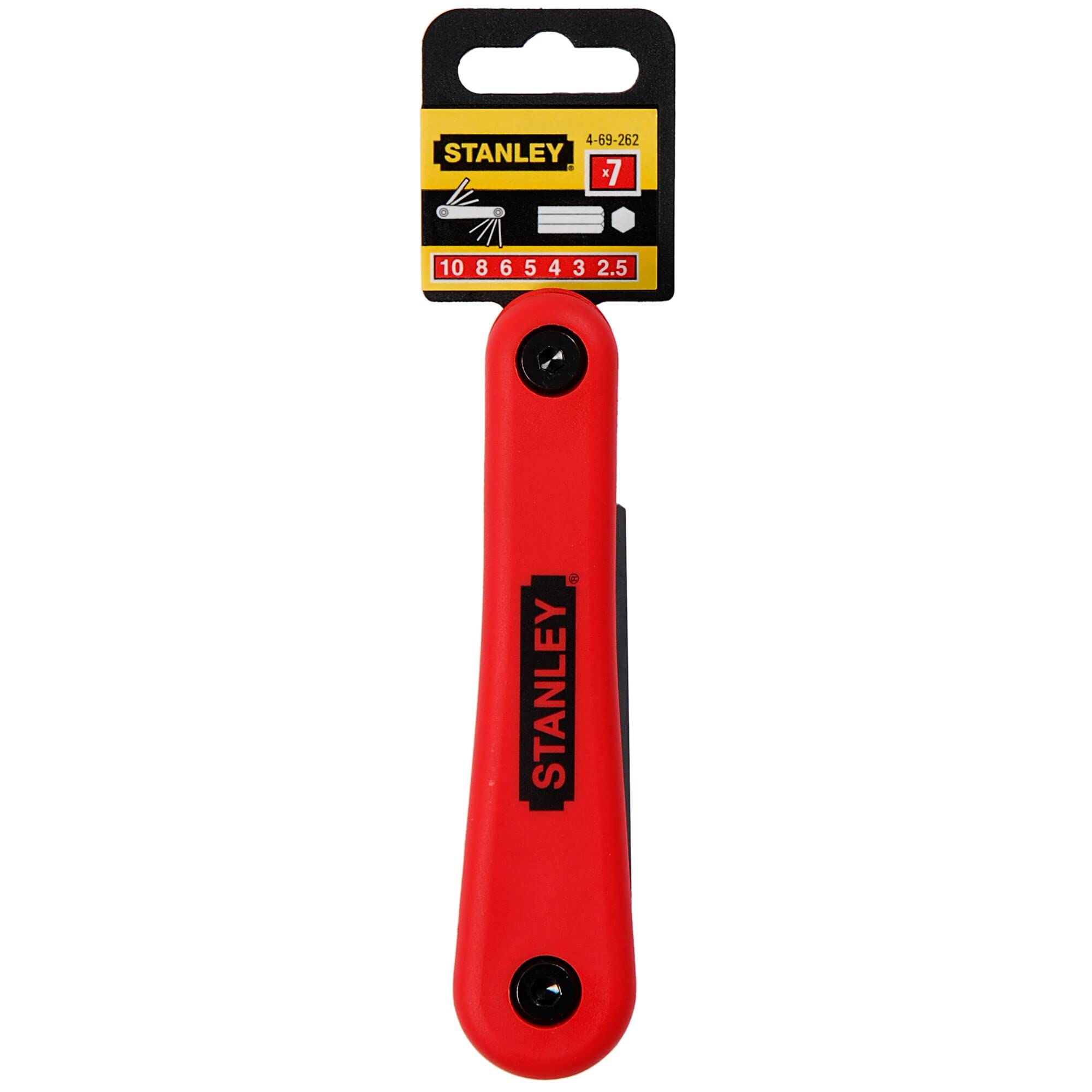 STANLEY469262 Folding Hex Key Set - Metric (7 Pieces)