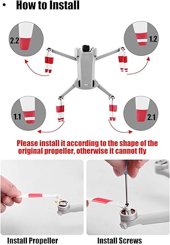 Miniatura 2 de Hélice adecuada para DJI Mini1Mini2Mini SEMavic AirMavic Air2Mavic Air 2S Mavic ProMavic 2Mavic 3Phantom4Phantom4 ProPhantom Pro V2Inspire 1Inspire