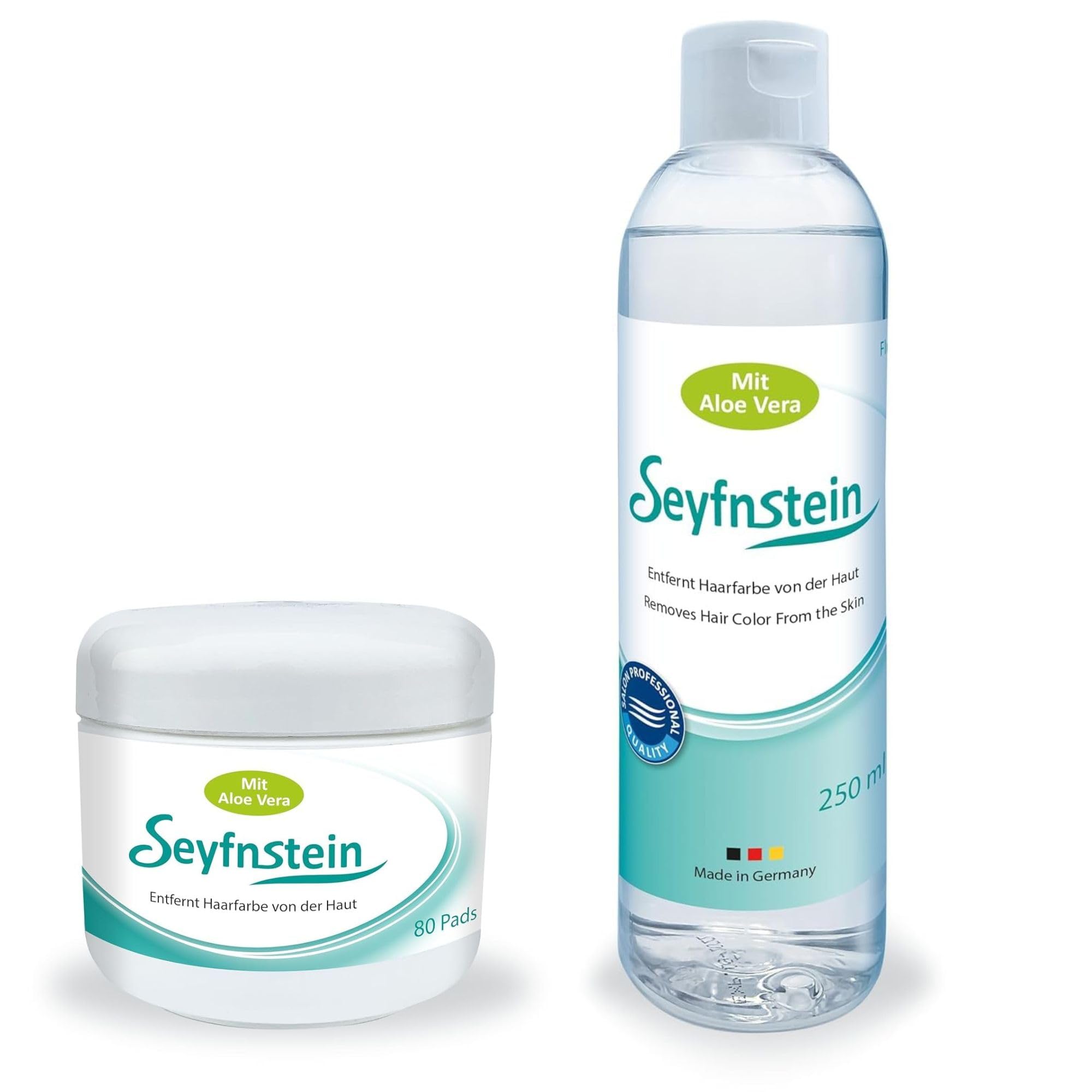Haarfarbe Entferner Mix-Set Pads 80 Stück + Fluid 250ml | Pad + Fluid im Set: flexibel kombinierbar. Mit Aloe Vera, alkoholfrei, für jede Farbintensität.