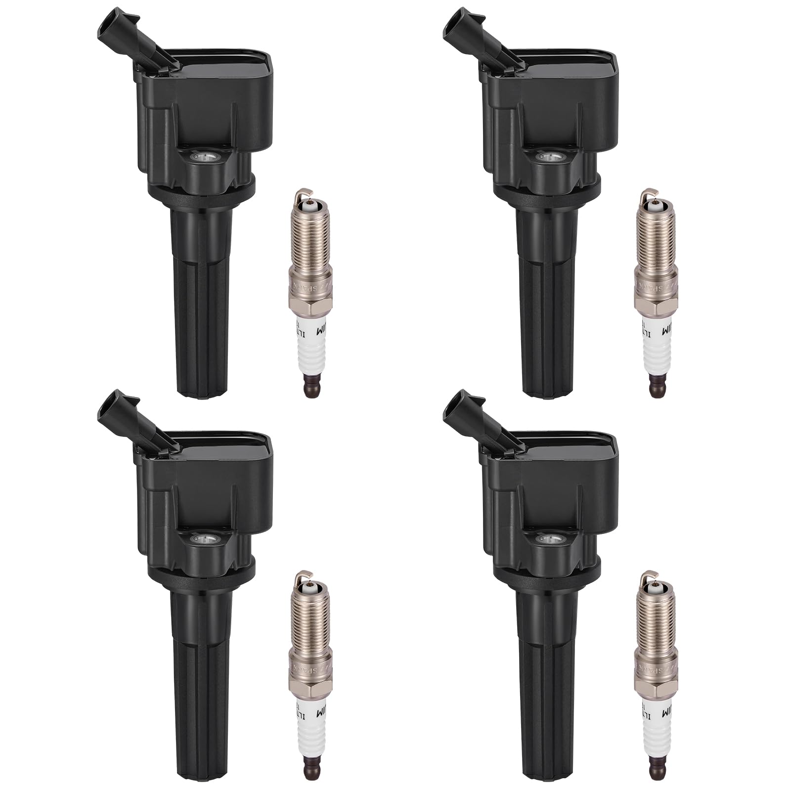 BDFHYK Ignition Coil UF497 and Spark Plug 5019 for Chevy Colorado 2007-2012