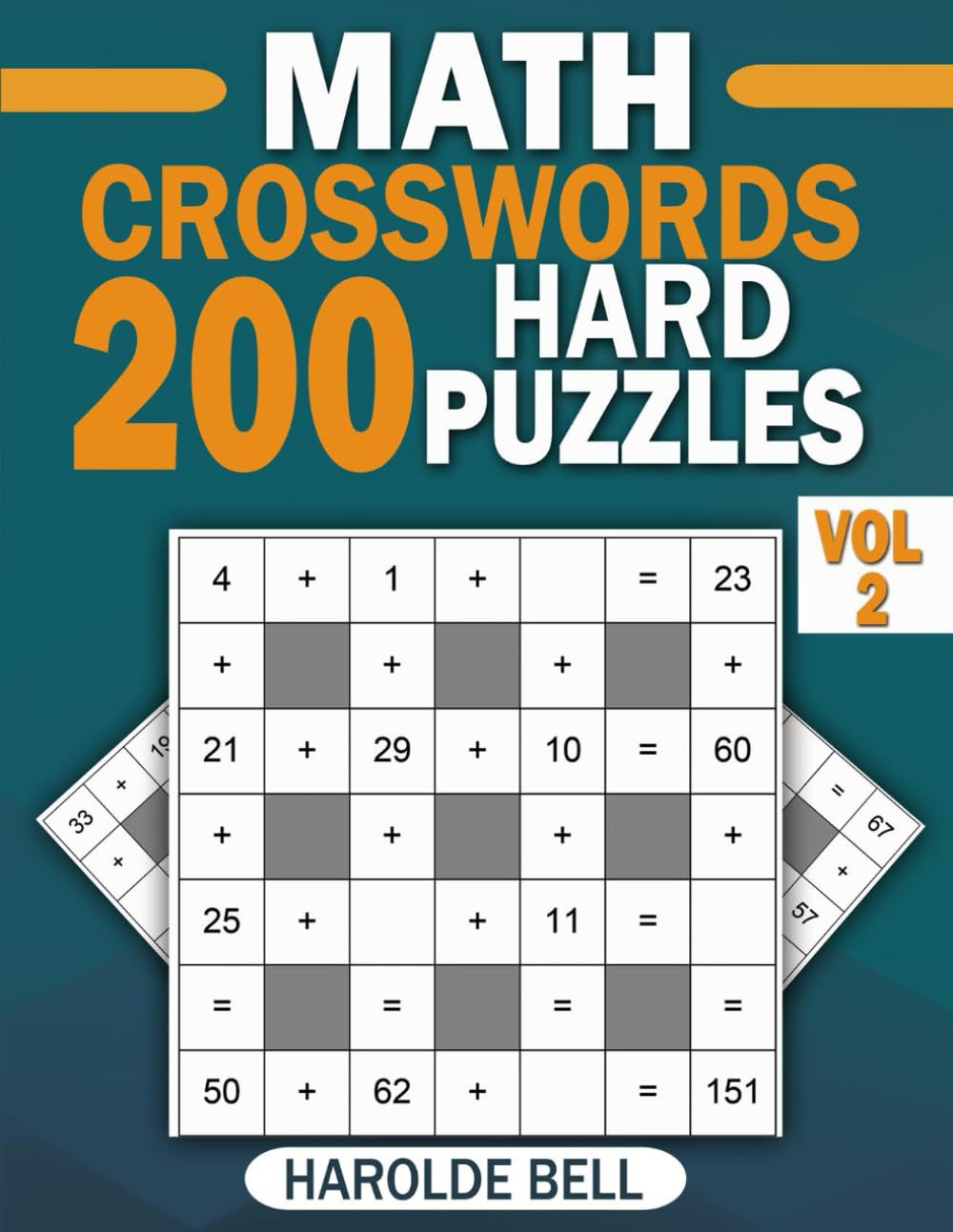 Math Crosswords 200 Hard Puzzles