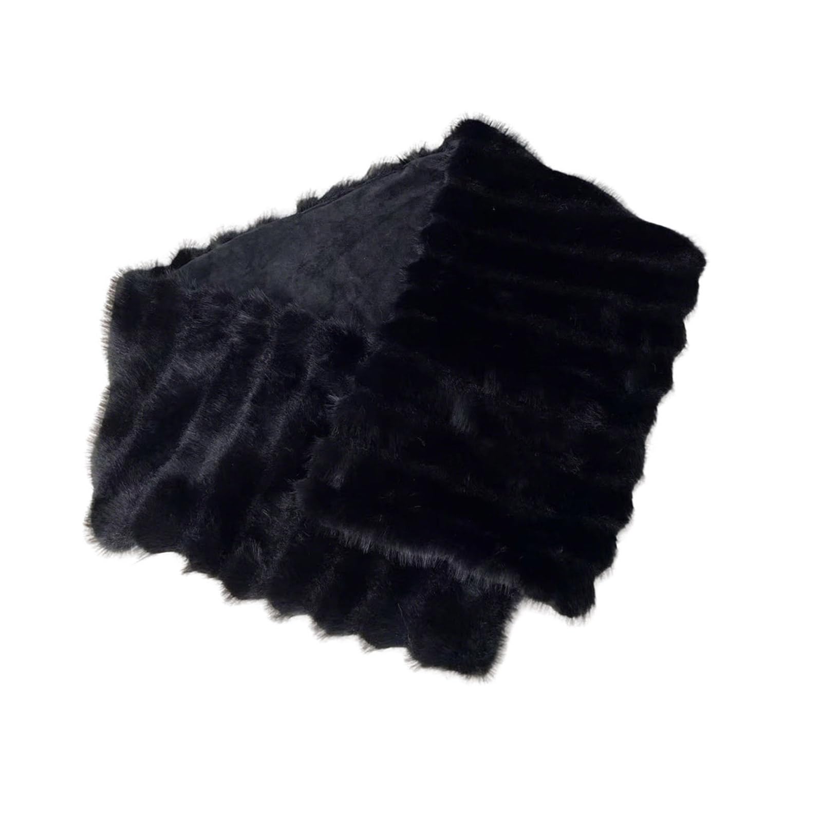 MICFENY Soft Faux Furs Wrap Winter Shawl With Thickened Interior Cold Weather Accessory Elegant Design for Women Female