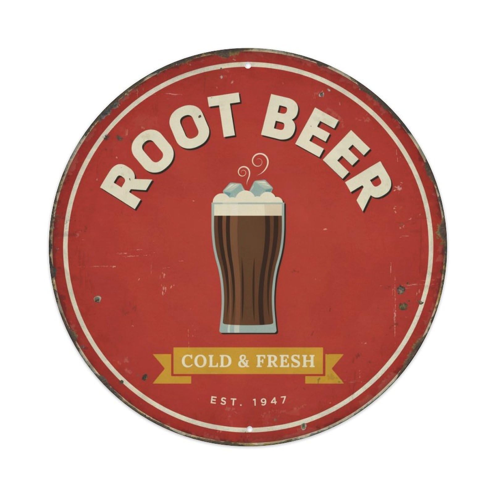 Root Beer Retro Soda Metal Tin Sign Plaque
