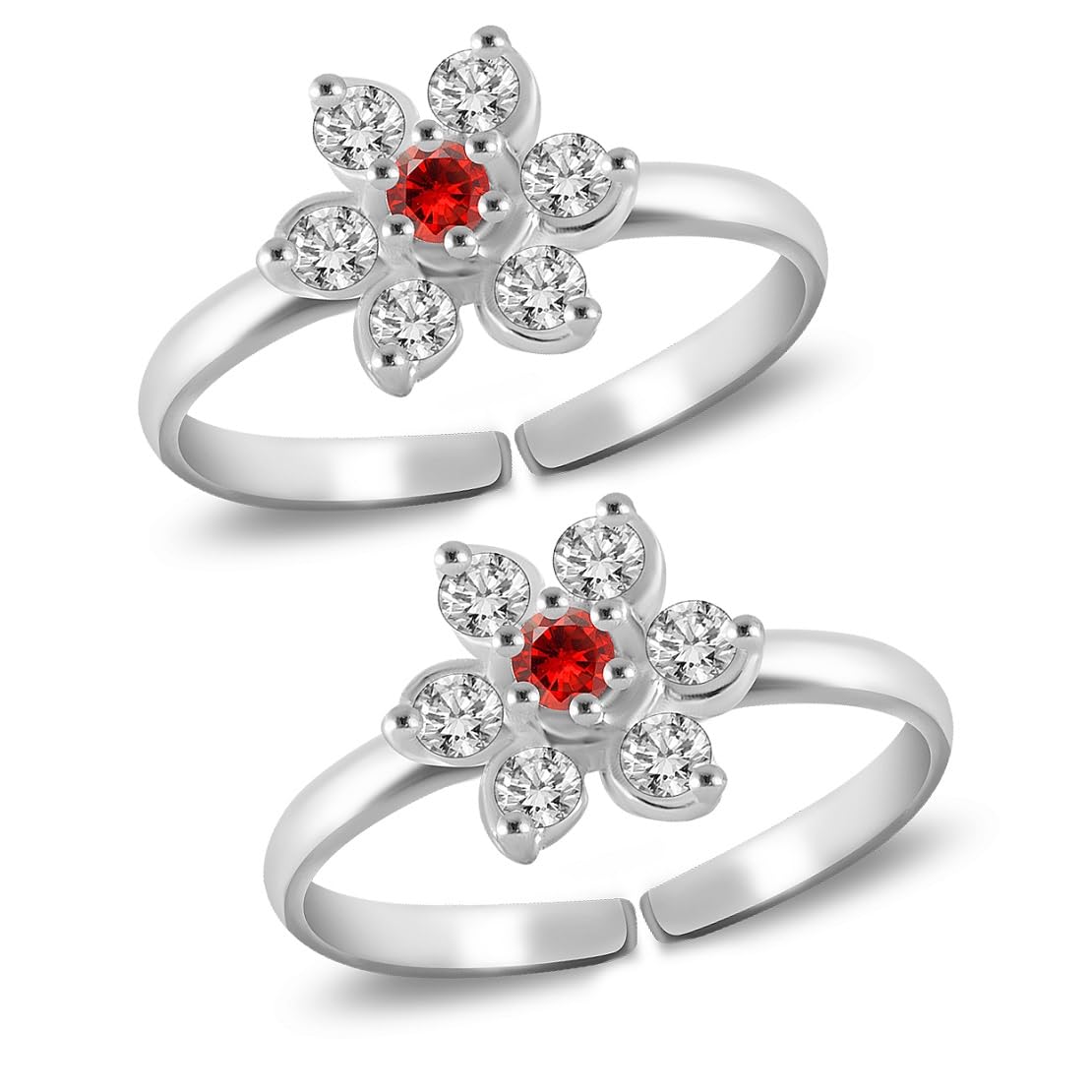 Parnika (Formerly MJ Designer Multi CZ Adorned Silver Toe Rings in Pure 92.5 Sterling Silver for Women (Diamond) (B09TFB9FZT) Amazon Price History, Amazon Price Tracker