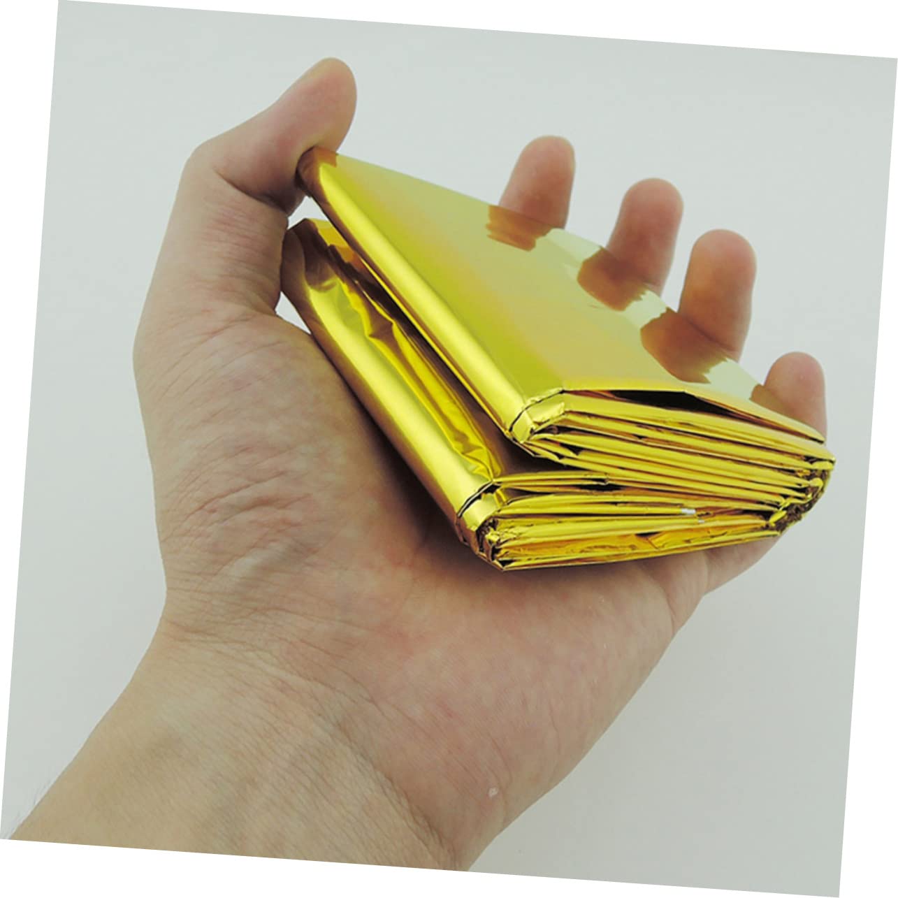 Abaodam 3Pcs Emergency Thermal Blankets Gold Silver Double Sided Safety Blankets for Outdoor Aid and Camping Lightweight Reflective Foil