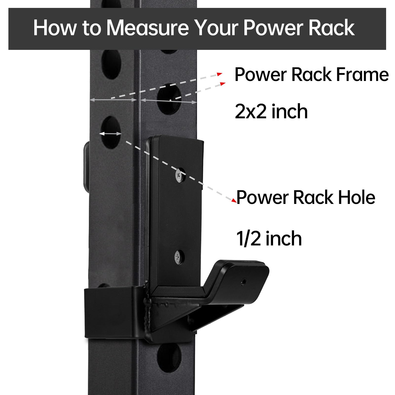 Amazon.co.jp: AINAFIX Jフック 2インチ x 2インチ パワーラック用 1