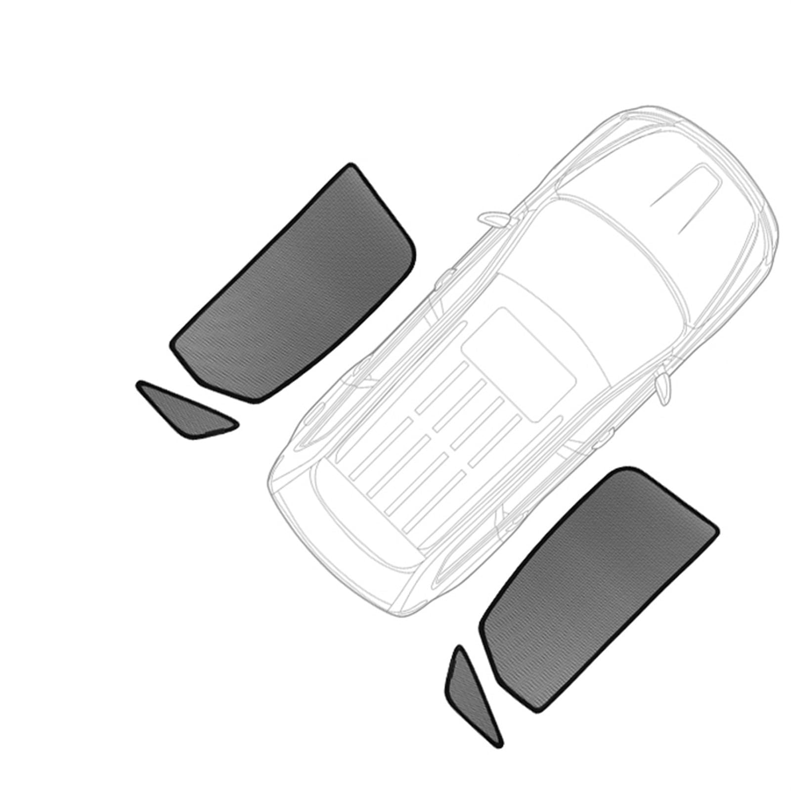 Parasol Parasol Magnético para Coche Visera Marco Parabrisas Cortina Parasol De Ventana Lateral para para X3 F25 2011 2012 2013 2014 2015 2016 2017 Coche Parasoles (Color : Rear Triangular)