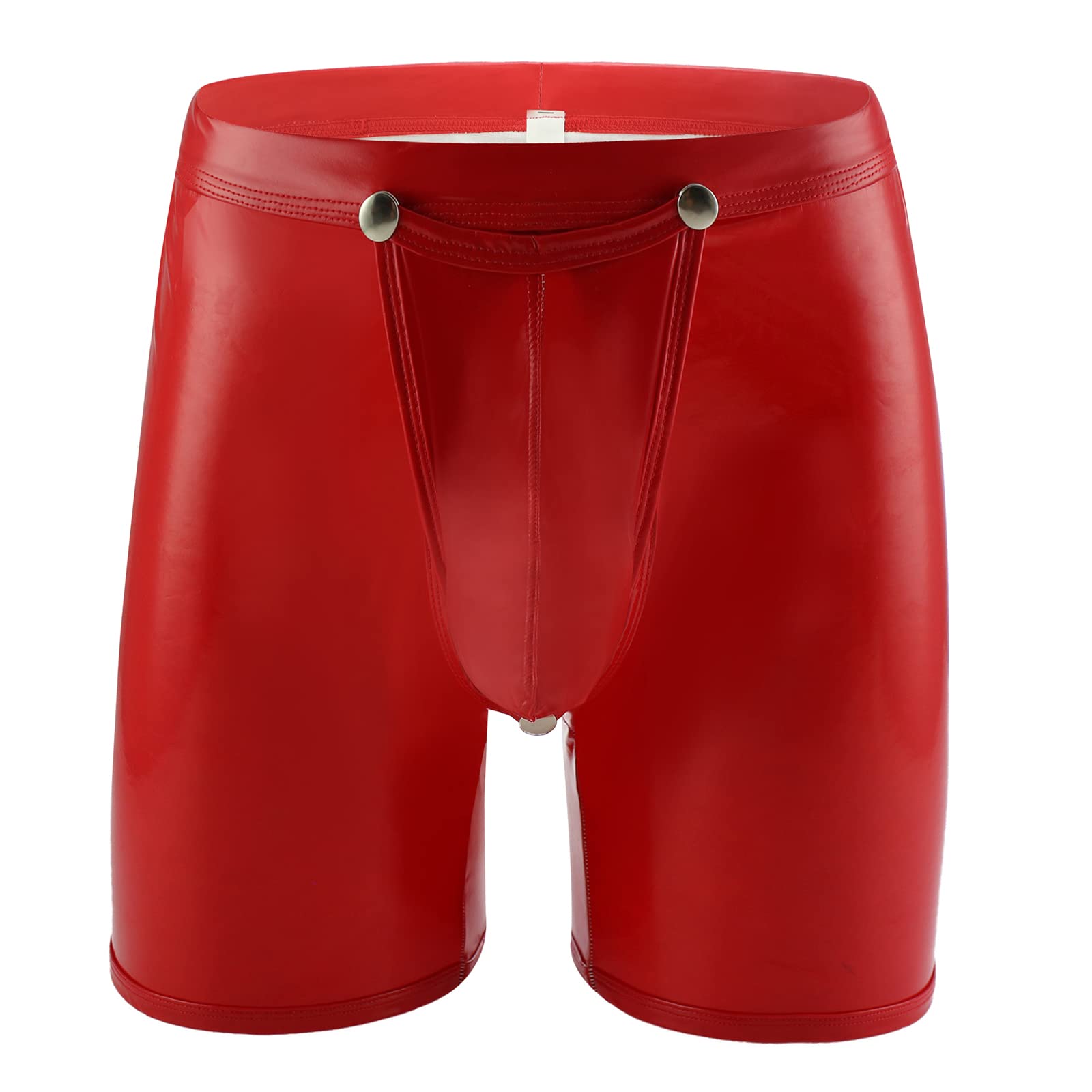 Pantalones cortos eróticos con botón extraíble y malla transpirable para hombre Evankin 5