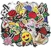 Libiline 50pcs Random Assorted Styles Embroidered Patch Sew On/Iron On Patch Applique Clothes Dress Plant Hat Jeans Sewing Flowers Applique Diy Accessory (Assorted-Style 5)