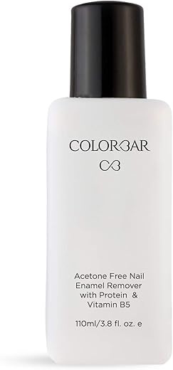 Colorbar Nail Polish Remover, 110ml | Nourishes nail | Acetone free | Infused with Vitamon B-5 | Gentle Nail Paint Remover