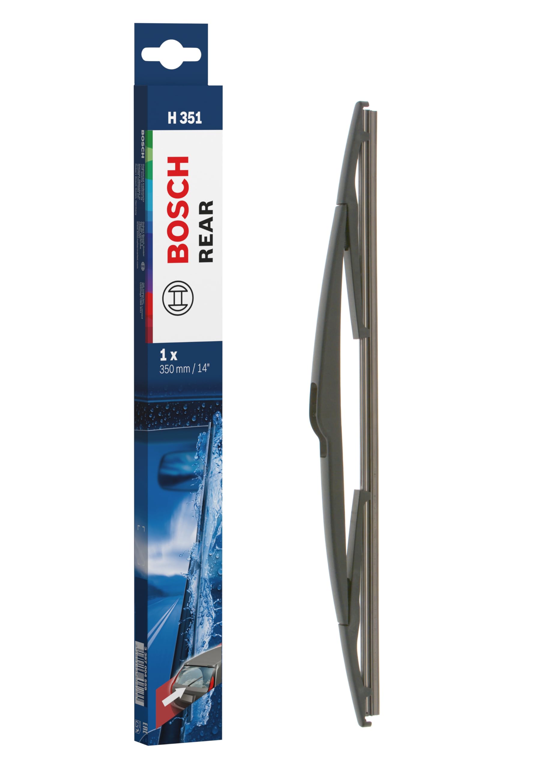 BOSCH H351 Rear Wiper Blade; 14" - Single
