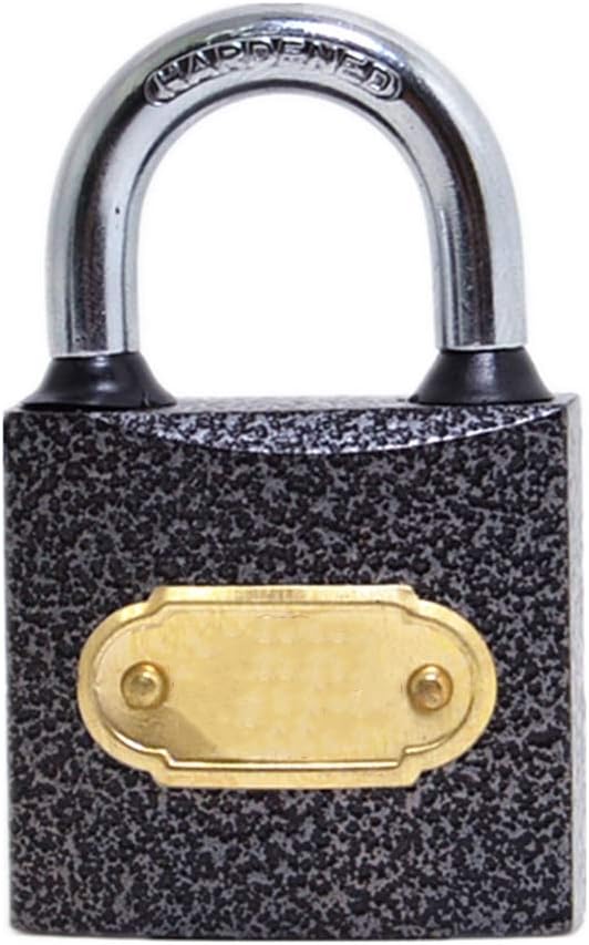Keyed Padlocks Solid Cast Iron Key Padlock, Waterproof, Rust-Proof and Anti-Theft Door Lock, Lock Body Width 32mm38mm50mm63mm75mm, 3 Keys (Size : 75x115mm)