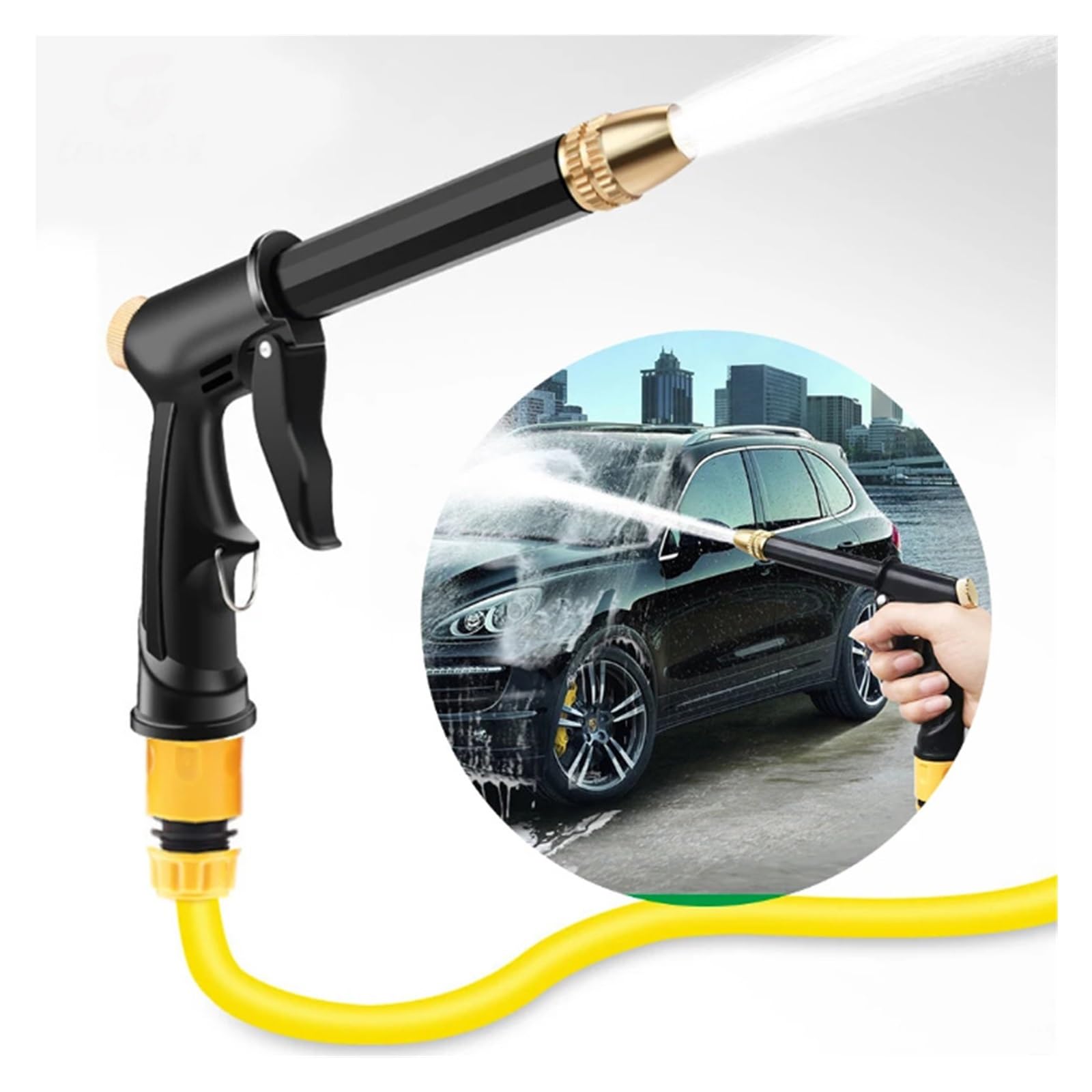Pistolet Eau Haute Pression Buse Tuyau Jardin