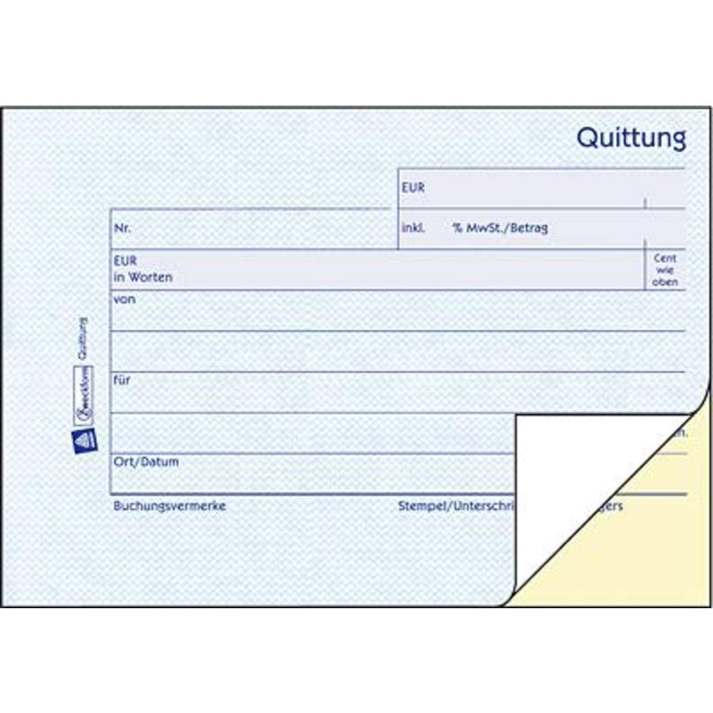 Avery Zweckform 1736 Receipt Pad German Language Pack of 1 Weiß