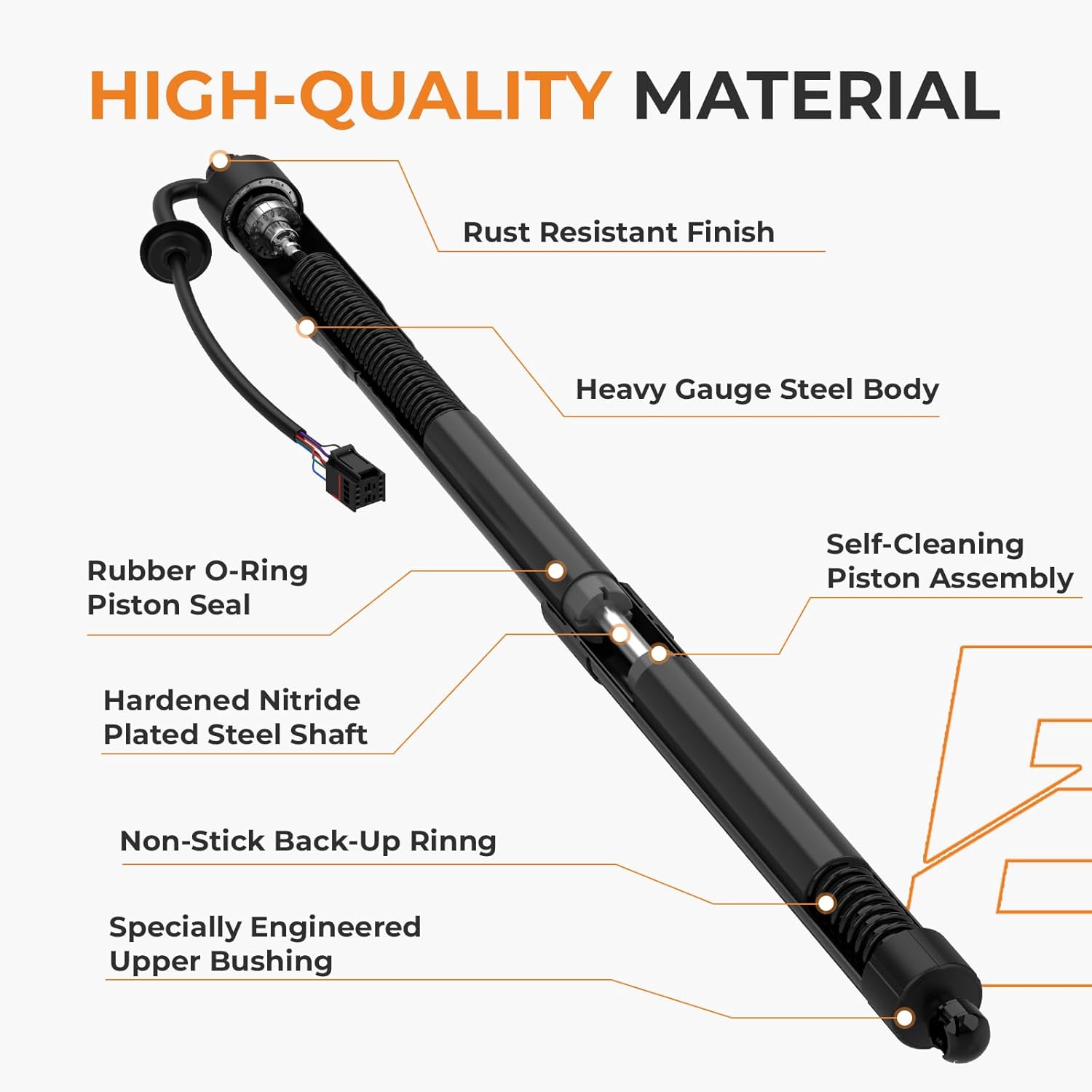 Autoexact Electric Rear Tailgate Power Lift Support Shock strut, Rear Hatch Struts, liftgate Struts Fit for Nissan Pathfinder 2013-2016, Left & Right, 1 Pair, 2Pcs Replaces OE# 905603KA0A