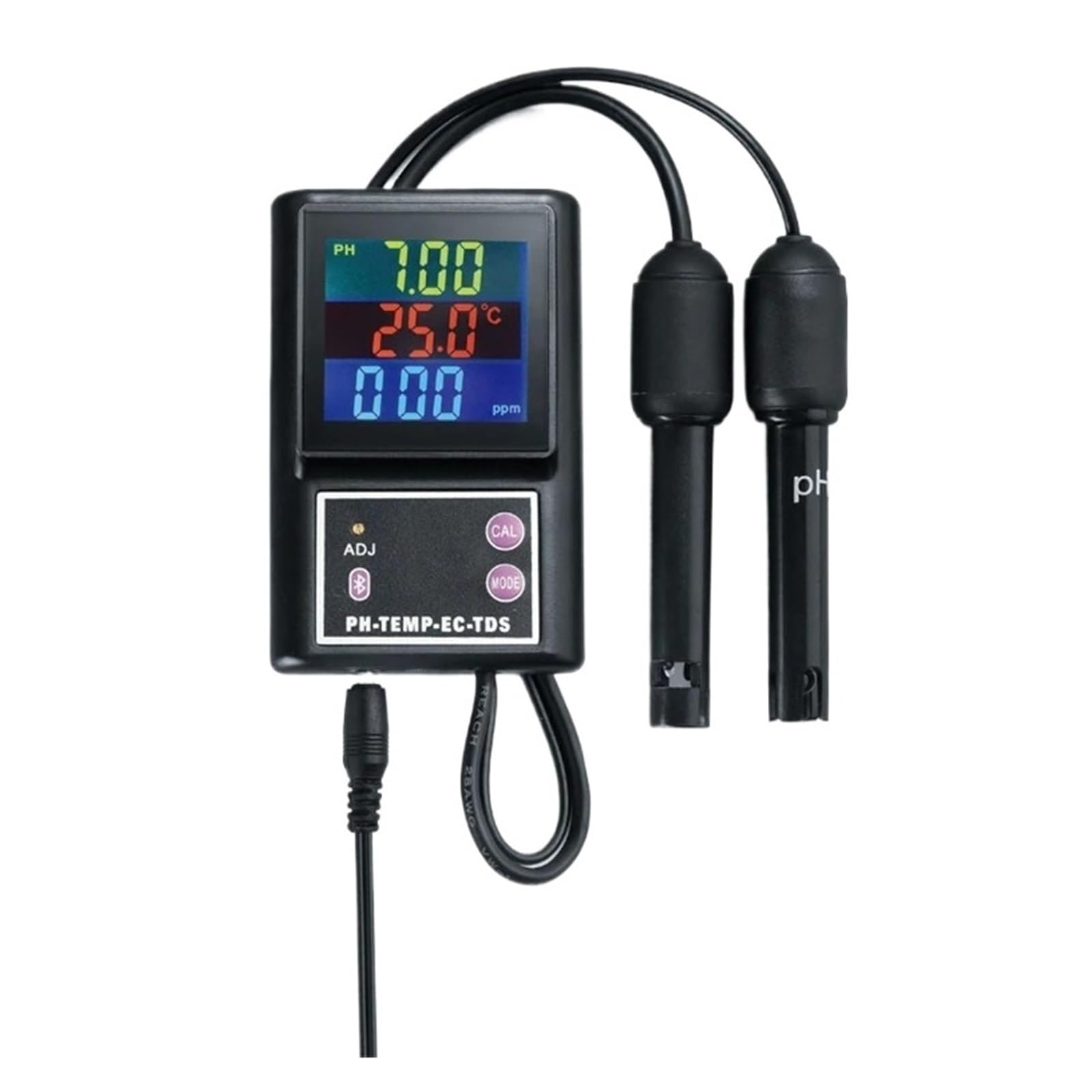 Wieloparametrowy Monitor Jakości Wody Bluetooth LCD Online Miernik PH/TDS/EC/temperatury Do Basenów, Akwariów I Pitnej Szybkie I DokłAdne Wykrywanie