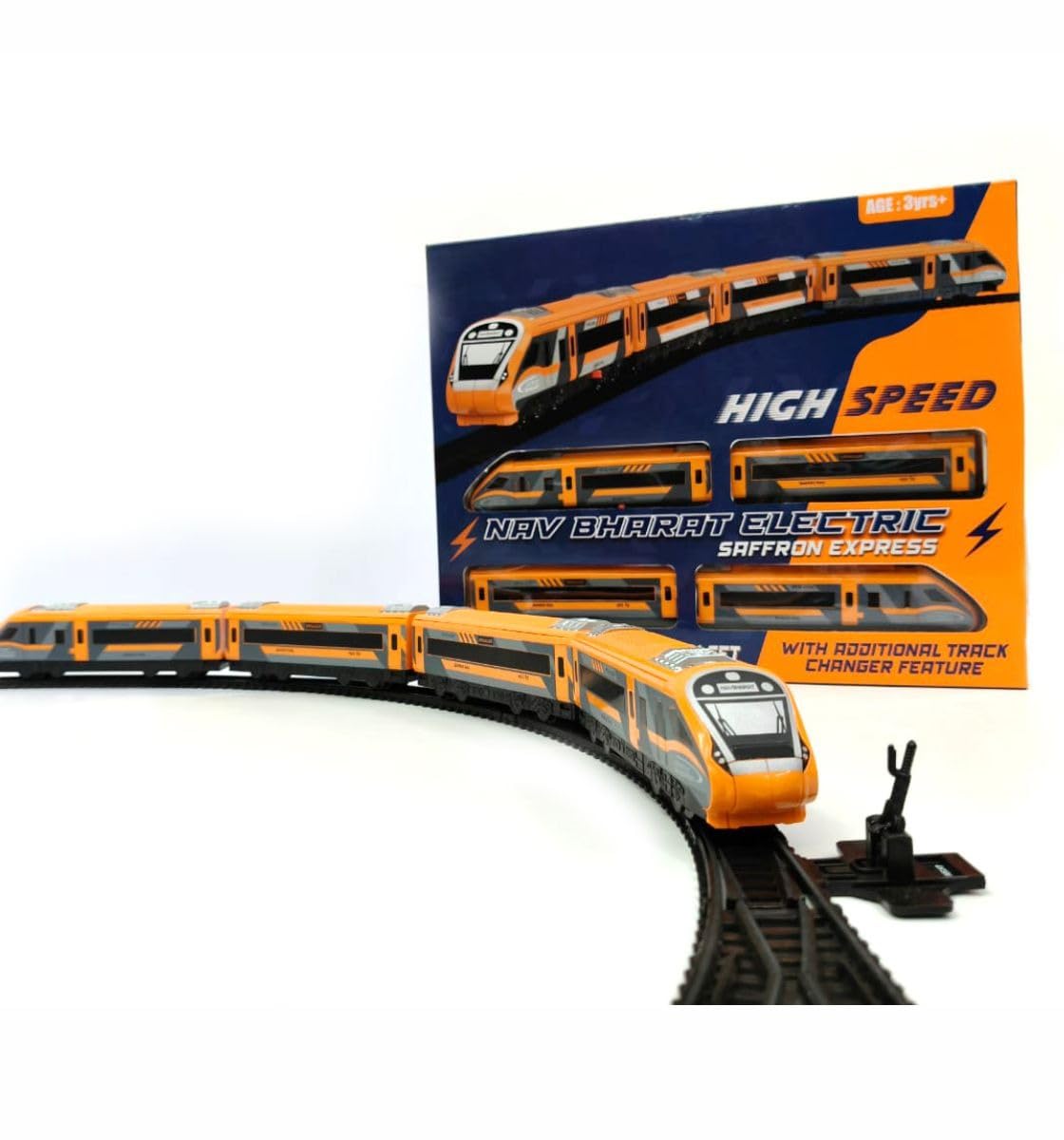 Amisha Gift Gallery Vande Bharat Express Battery Operated Train Set for Kids with Tracks & Coaches