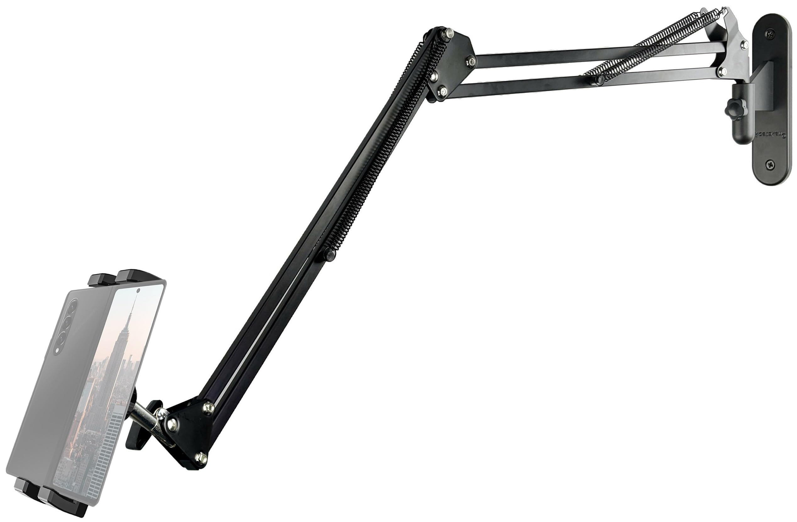 AceTaken Wall Mount Cell-Phone Holder Compatible with Samsung Galaxy S24 S23 S22 S21 S10 A15 A35 A55 and Z Fold 6/Z Fold 5/Z Fold 4/Z Fold 3/Z Fold 2 Smartphone