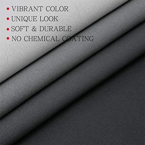 Image of G2000 Blackout Curtains & Drapes for Bedroom Living Room 95 Inches Long Grey and Greyish White Room Darkening Window Treatments Ombre Thermal Insulated Light Blocking Grommet Backdrop 2 Panels Set