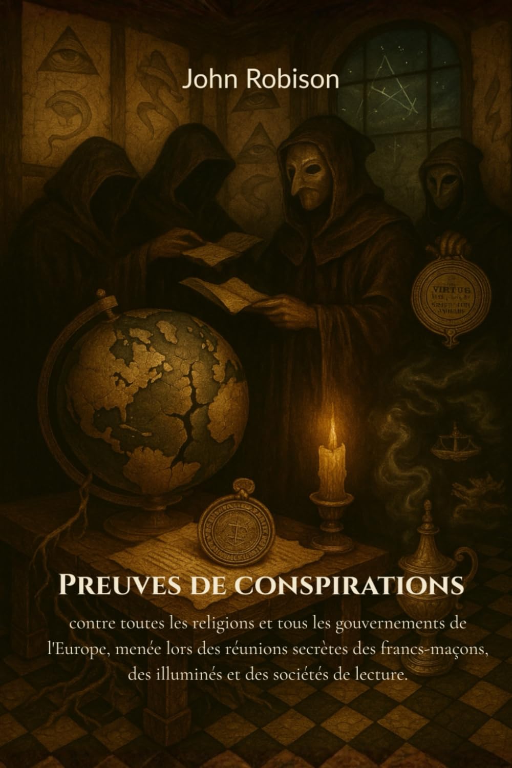 Preuves de conspirations contre toutes les religions et tous les gouvernements de l'Europe, menée lors des réunions secrètes des francs-maçons, des illuminés et des sociétés de lecture. (traduit)