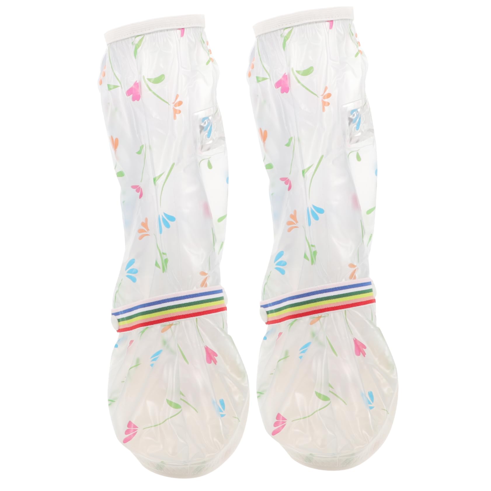 Abaodam 4 Pares cubrezapatos a Prueba de Lluvia Protector Slip Zapatos Impermeables Accesorios Cubierta de Zapatos Antideslizante Cubiertas de Zapatos para la Lluvia de polivinilo