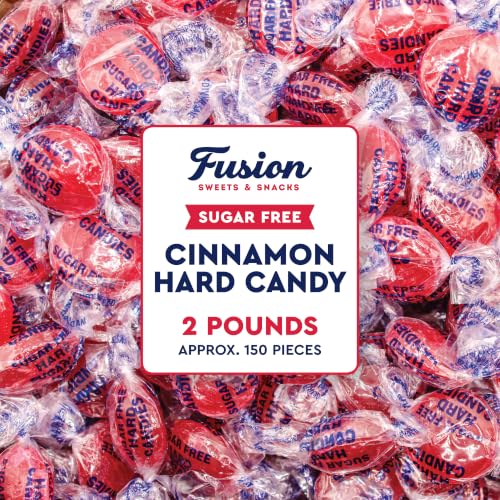Sugar Free Cinnamon Hard Candy, Individually Wrapped, Bulk 2lb