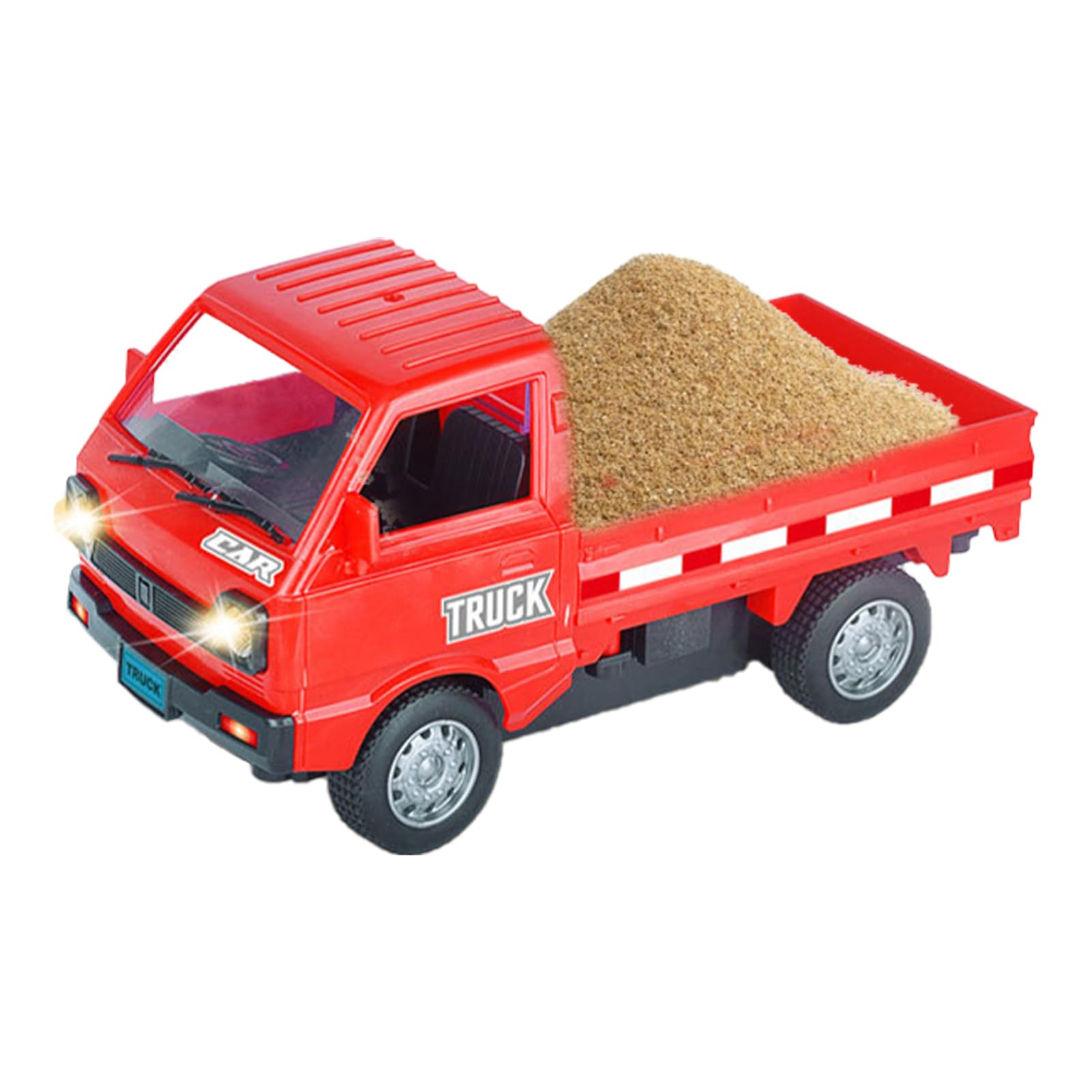Electric RC Truck - Remote Control Construction Truck, Realistic Transport Toy | Sturdy Build For Indoor And Outdoor Fun With LED Lights, Long Lasting, Drift Action, Kids Playtime Vehicle