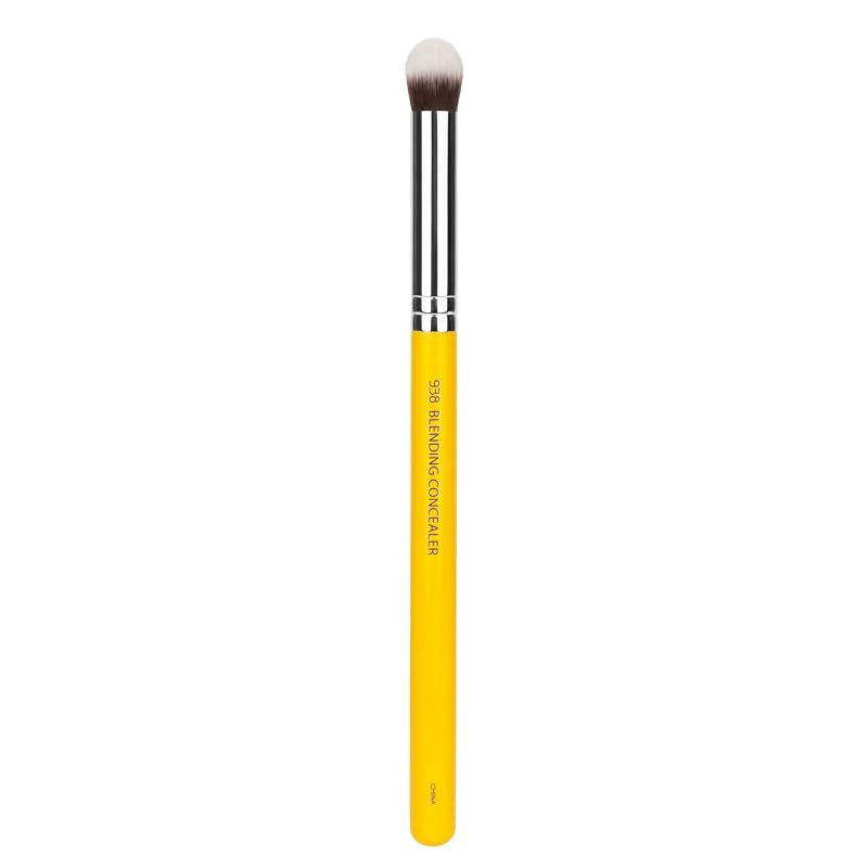 Pincel para corretivo BDELLIUM TOOLS Studio Series 938, fibras sintéticas macias, amarelo, 1 unidade
