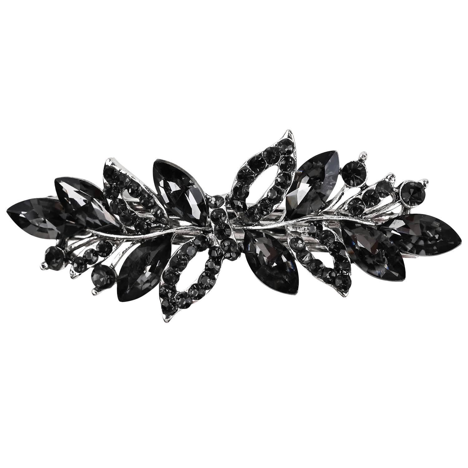 Austrian Crystal Bridal Hair Barrettes, Rhinestones Vintage Hair Clips, Sparkly Glitter Crystal Hairgrip Wedding Hair Headwear Accessories for Women