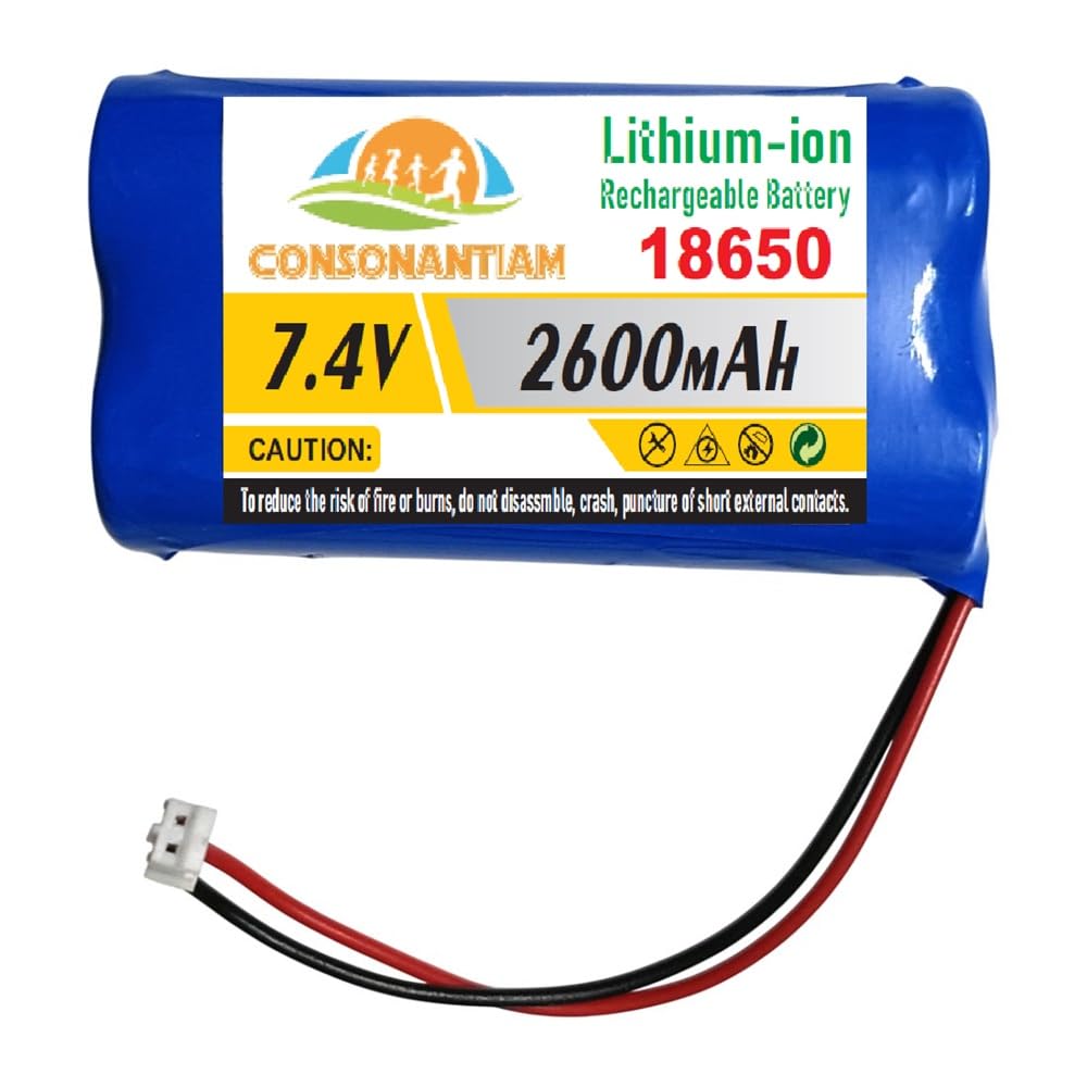 2600 mAH Lithium Ion Cell Battery Pack Rechargeable Battery Pack with JST 2.0 Jack Multiple Use in Toy, Game, Student Project Etc. DIY KIT Pack of - 1 (7.4V - 2600 mAH)-image-10
