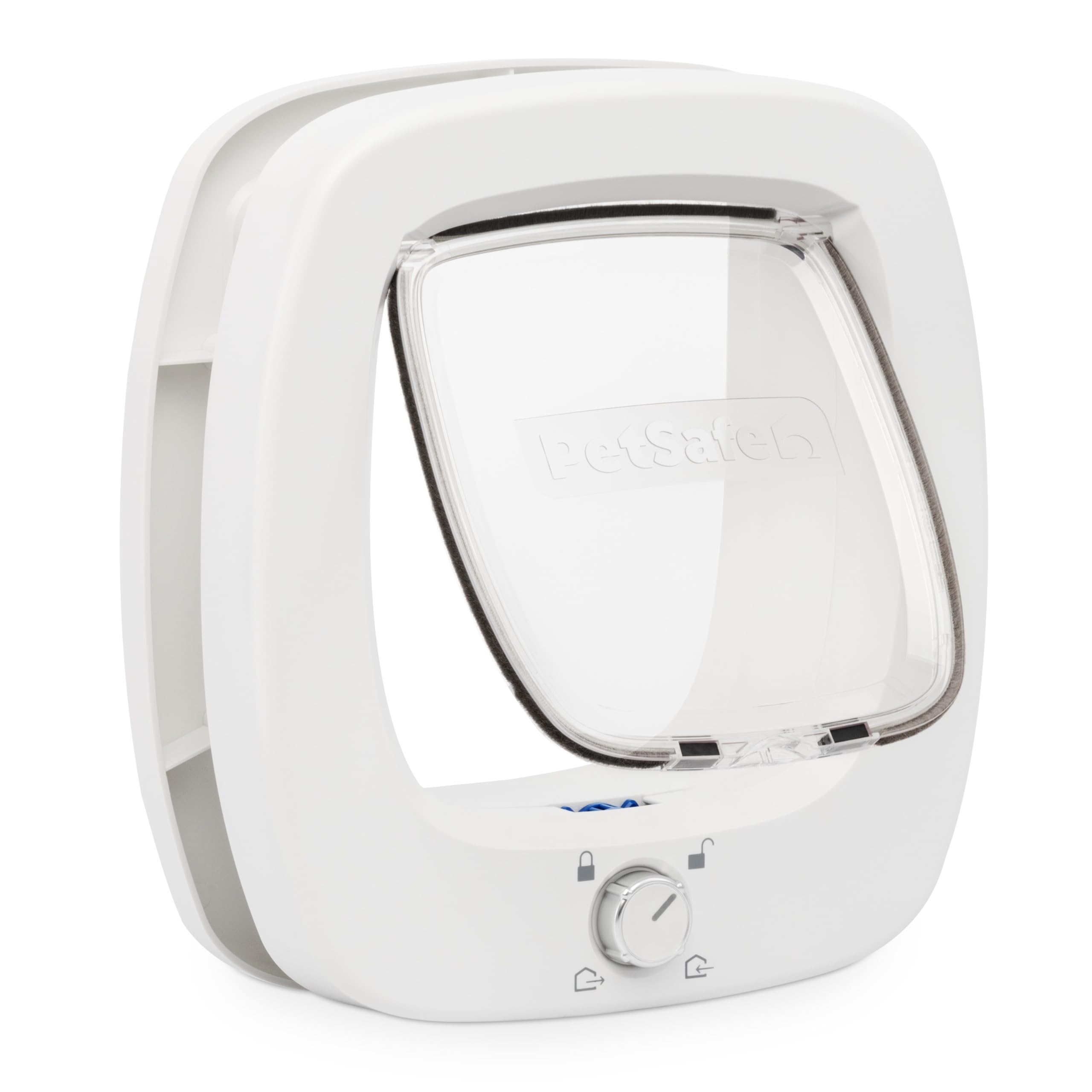 PetSafe - Gattaiola Big Cat - Porta per Animali Interna ed Esterna - Blocco a 4 Vie e Aletta a Chiusura Morbida - Per Gatti e Cani Piccoli