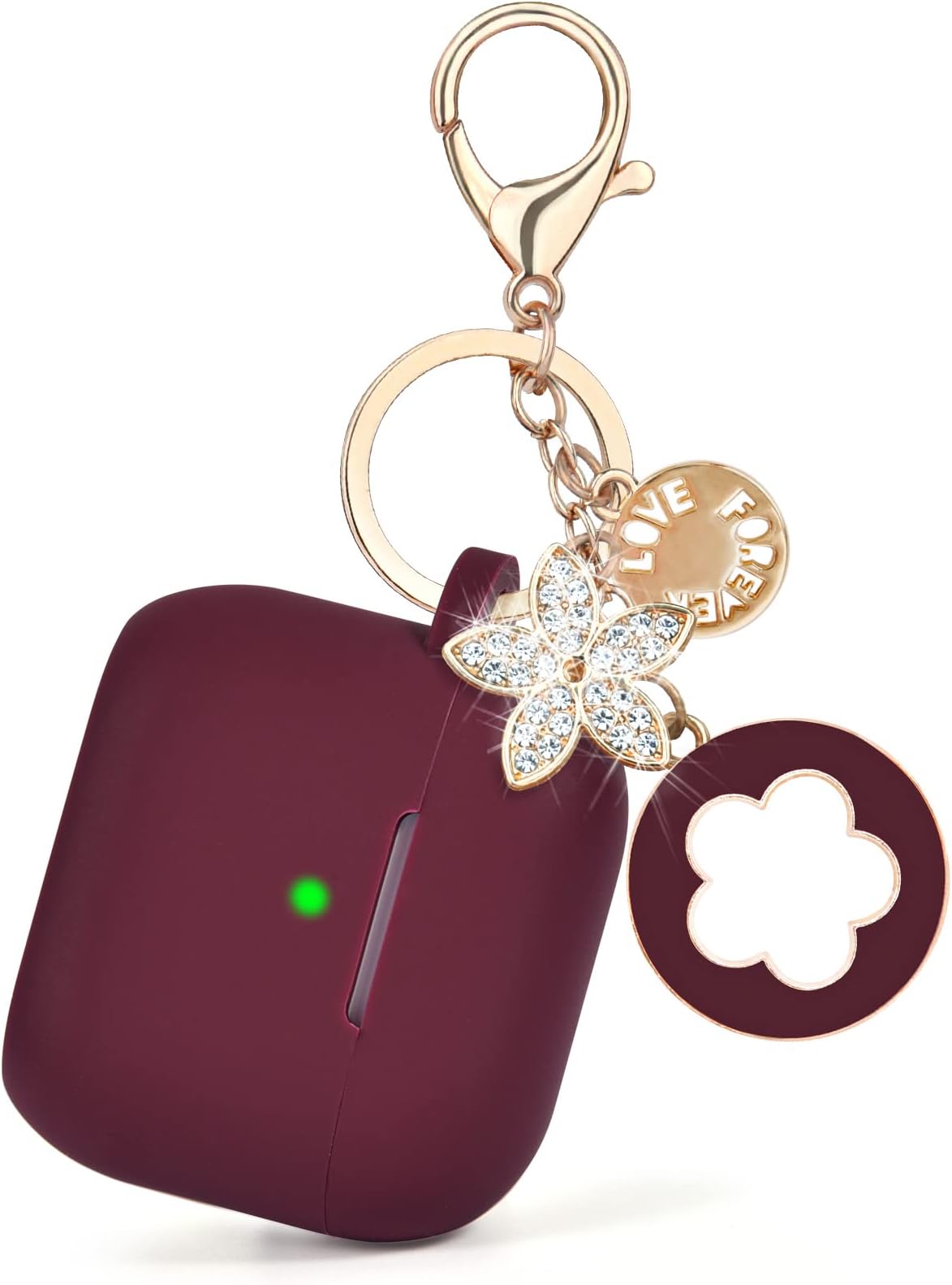 Case for Airpods Pro 2nd Generation - VISOOM Airpods Pro 2 Cases Cover Women 2022 Silicone iPod Pro 2 Earbuds Wireless Charging Case Girl Bling Keychain for Apple Airpod Gen Pro 2