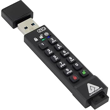 Apricorn Aegis Secure Key - USB 3.0 Flash Drive, ASK-256-120GB 暗号化USBメモリ MM1277 ASK3-120GB Apricorn Aegis Secure Key 3NX - USB flash drive - 256 GB