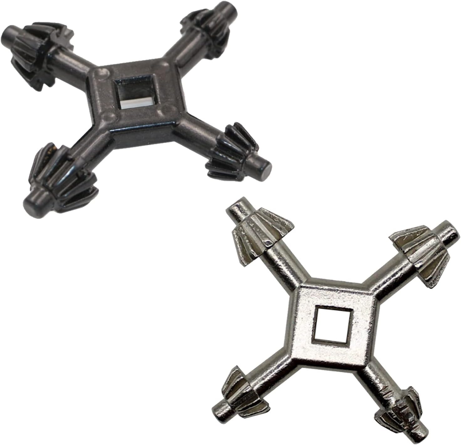 2 Pcs Universal Chuck Key Set Hand Electric Drill Chuck Key Drill Power Tool for Most Drills and