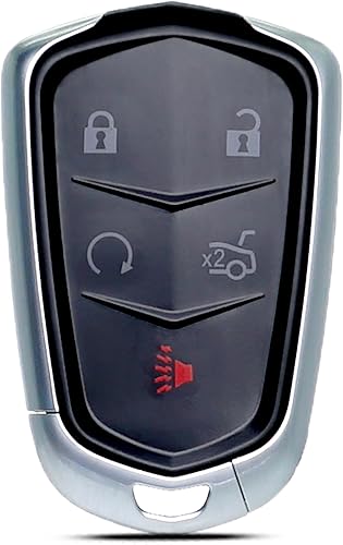 Funda de repuesto para llavero Cadillac ATS ATS-V CTS CT6 XTS XT5 XT4 XT6 SRX 2014 2015 2016 2017 2018 2019 2020 2021 Control remoto sin llave 5btn